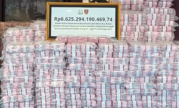 Kejagung Serahkan Uang 6,6 Triliun ke Negara